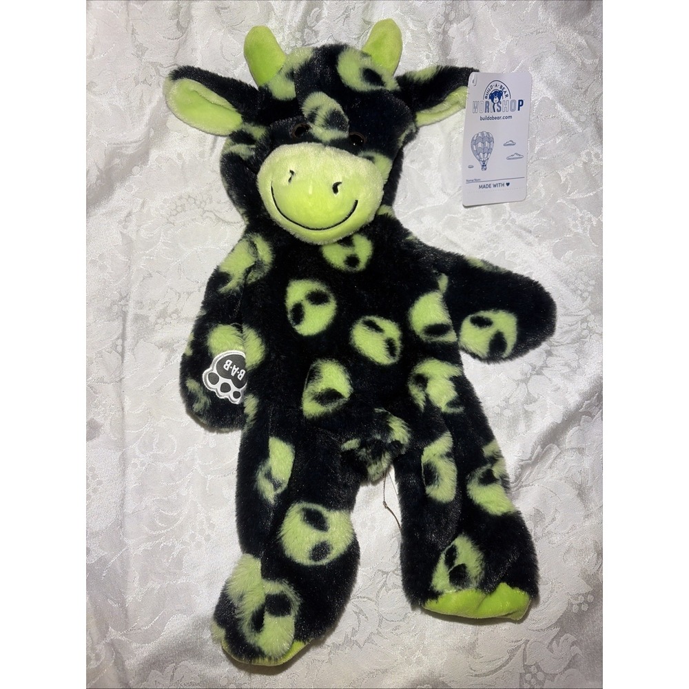 Build A Bear Alien Cow Stuffed Animal BNWT UNSTUFFED